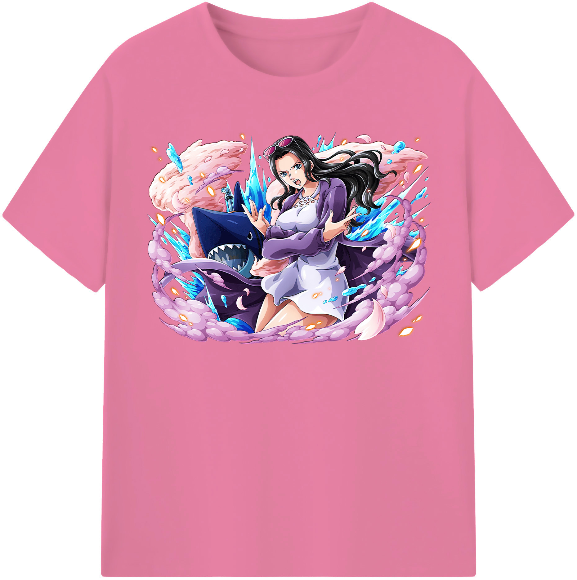 ワンピース ニコ・ロビン ONE PIECE Nico Robin 綿100％半袖Tシャツ（フロントプリント）
